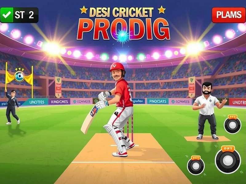 Desi Cricket Prodigy Game Screenshot